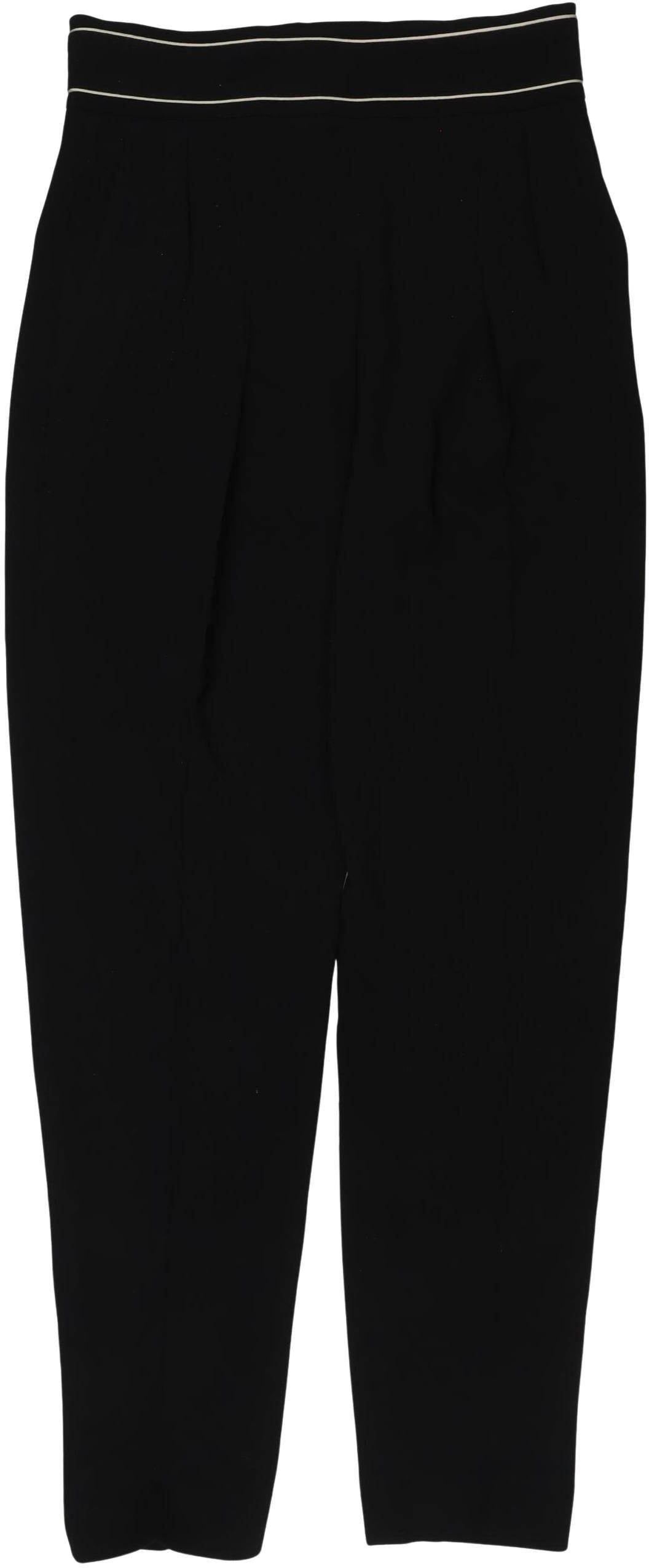Pianoforte by Max Mara Damen Stoffhose, Schwarz, Gr. EU 34, Viskose / Synthetik - Second Hand
