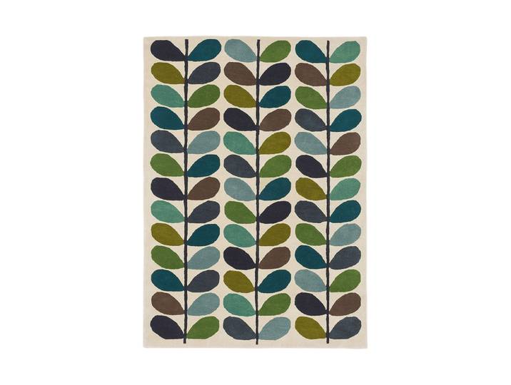 Designer Teppich „Multi Stem Kingfisher“ - handgetuftet, aus 100% reiner Schurwolle 120 x 180 cm ORLA KIELY