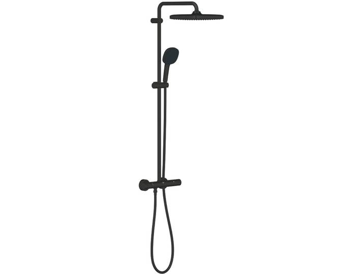 GROHE Vitalio Comfort 250 Colonne de douche avec mitigeur thermostatique - Noir mat - 266962431