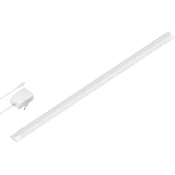 ledscom.de LED Unterbau-Leuchte SIRIS weiß matt mit Netzteil, flach, 90cm, 963lm, warm-weiß