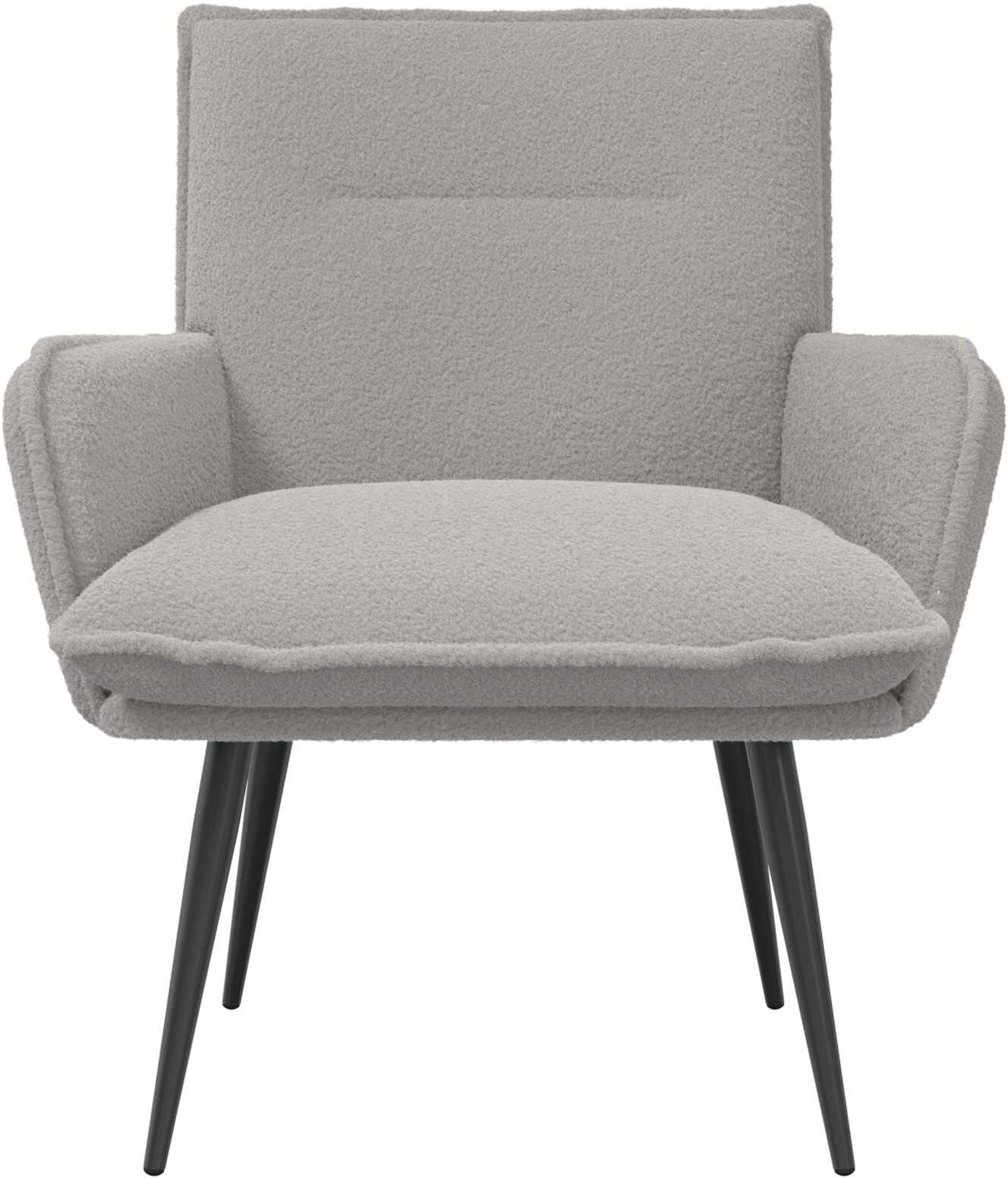 vidaXL Fauteuil Gris clair Bouclé