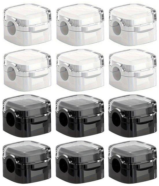 12 stuks magnetische kabelhouders met zelfklevende kabelclips in zwart en wit