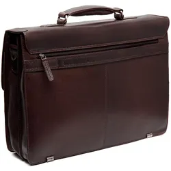 The Chesterfield Brand Salvatore Aktentaschen Messenger Leder 42 cm Laptopfach (17", Universal), Notebooktasche, Braun