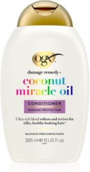 OGX Coconut Miracle Oil condicionador para o fortalecimento dos cabelos com óleo de coco 385 ml. Coconut Miracle Oil