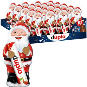 Duplo Weihnachtsmann Höhe 13 cm, Milchschokolade mit Haselnuss und Crisps, je 75 g, 20 Stück