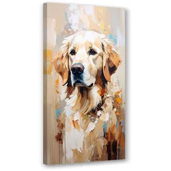 LEINWANDBILD Labrador Retriever Hund Tier 40x80cm
