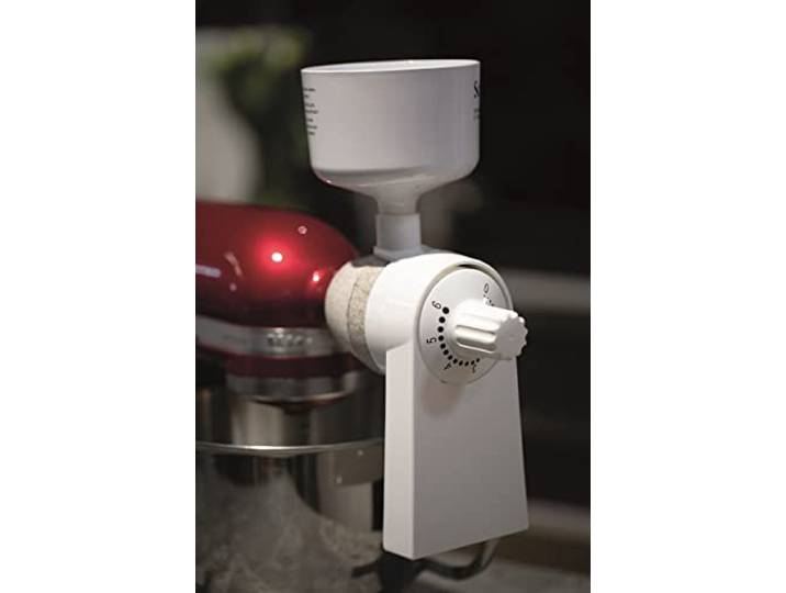 Jupiter Originalaufsätze kompatibel und mit Direktanschluss für KitchenAid (Getreidemühle- Vorsatz mit Steinmahlwerk)