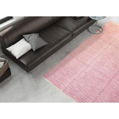 Teppich CALO-DELUXE "Luba 500" Gr. 4, pink, B:160cm H:7mm L:230cm, Baumwolle, Teppiche, Teppich, reine Baumwolle, Wohnzimmer