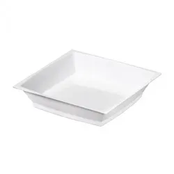 Einweg Fingerfood Mini Teller weiß 68mmx 68mm aus Plastik, 50 Stück - Mank