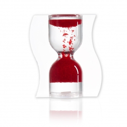 Halmakegel.com Sanduhr TANGO - rot - 5 Minuten 255422