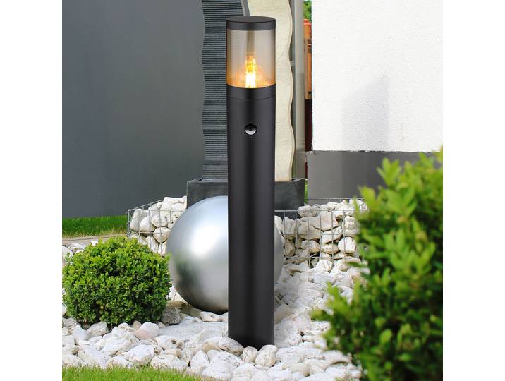 Wegeleuchte mit Sensor 80cm Schwarz