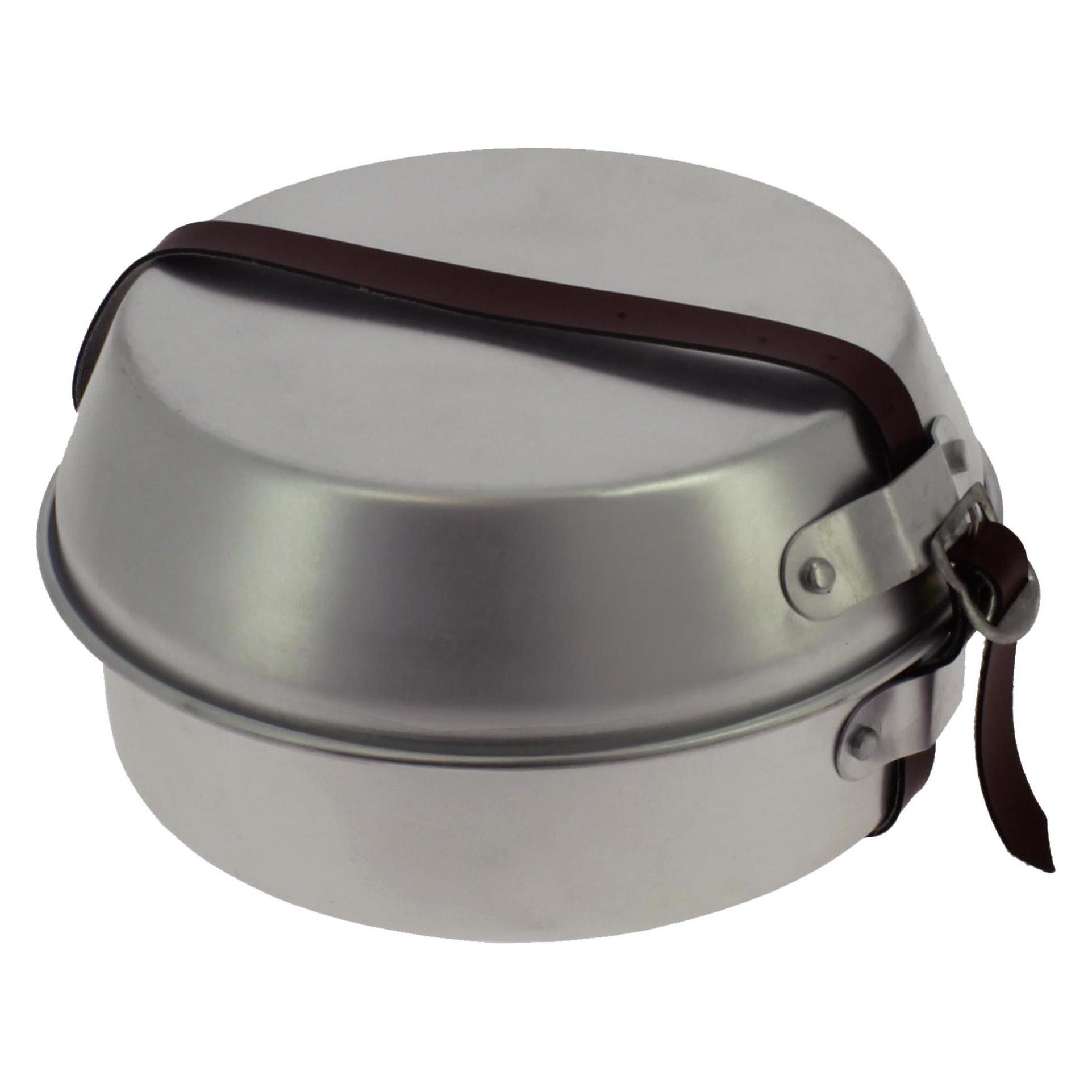 Outliner Set of tourist dishes, aluminium, silver, 8 pcs (GCA802)