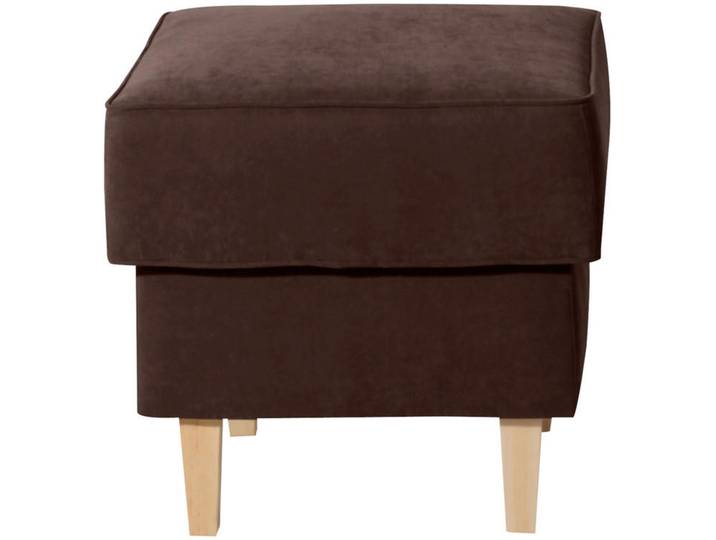 Hocker, Braun, 53x53x45 cm, Textil, Quadratisch, Modern, Max-Winzer