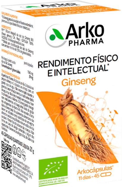 Arkopharma Arkocápsulas Ginseng 45 cápsulas