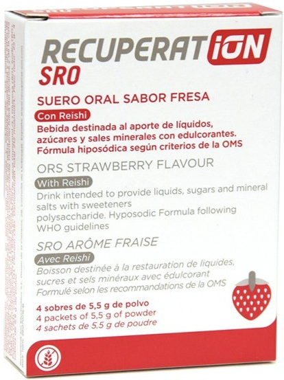 Recuperation ORS Oral Serum Strawberry Sachets 4 Sticks
