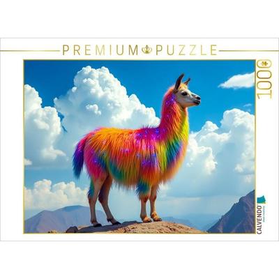CALVENDO Puzzle Urcuchillay, himmlischer Lama-Tiergott | 1000 Teile Lege-Größe 64x48cm Foto-Puzzle für glückliche Stunden, Sonstige von , Calvendo