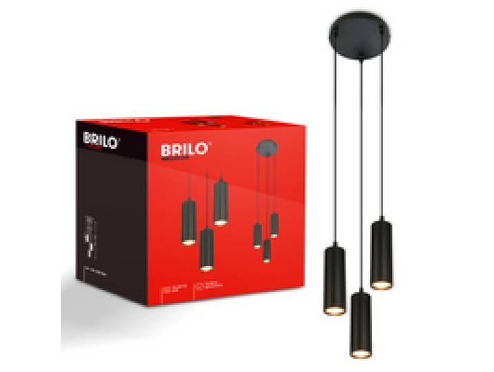 BRILONER Suspension LED (Rond-point à trois branches, noir)