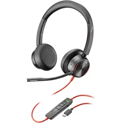 HP Poly Blackwire 8225 USB-C Headset (Kabelgebunden, USB-C, Zoom), Office Headset, Schwarz