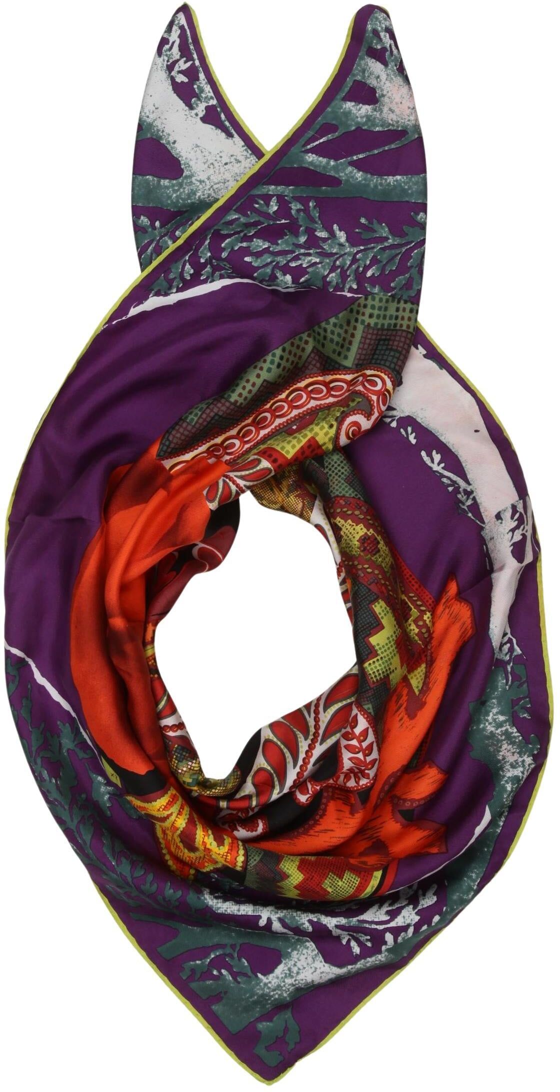Christian Lacroix Damen Schal oder Tuch, Lila, Seide - Second Hand