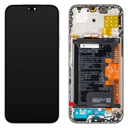 Honor Display Unit für X8b, mit Akku, Titanium silber (Display, Honor X8b), Mobilgerät Ersatzteile, Silber