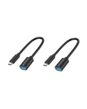 Conceptronic Adapter USB-C -> USB-A 3.0 OTG 2er-Pack gr Digital/Daten (ABBY11B)