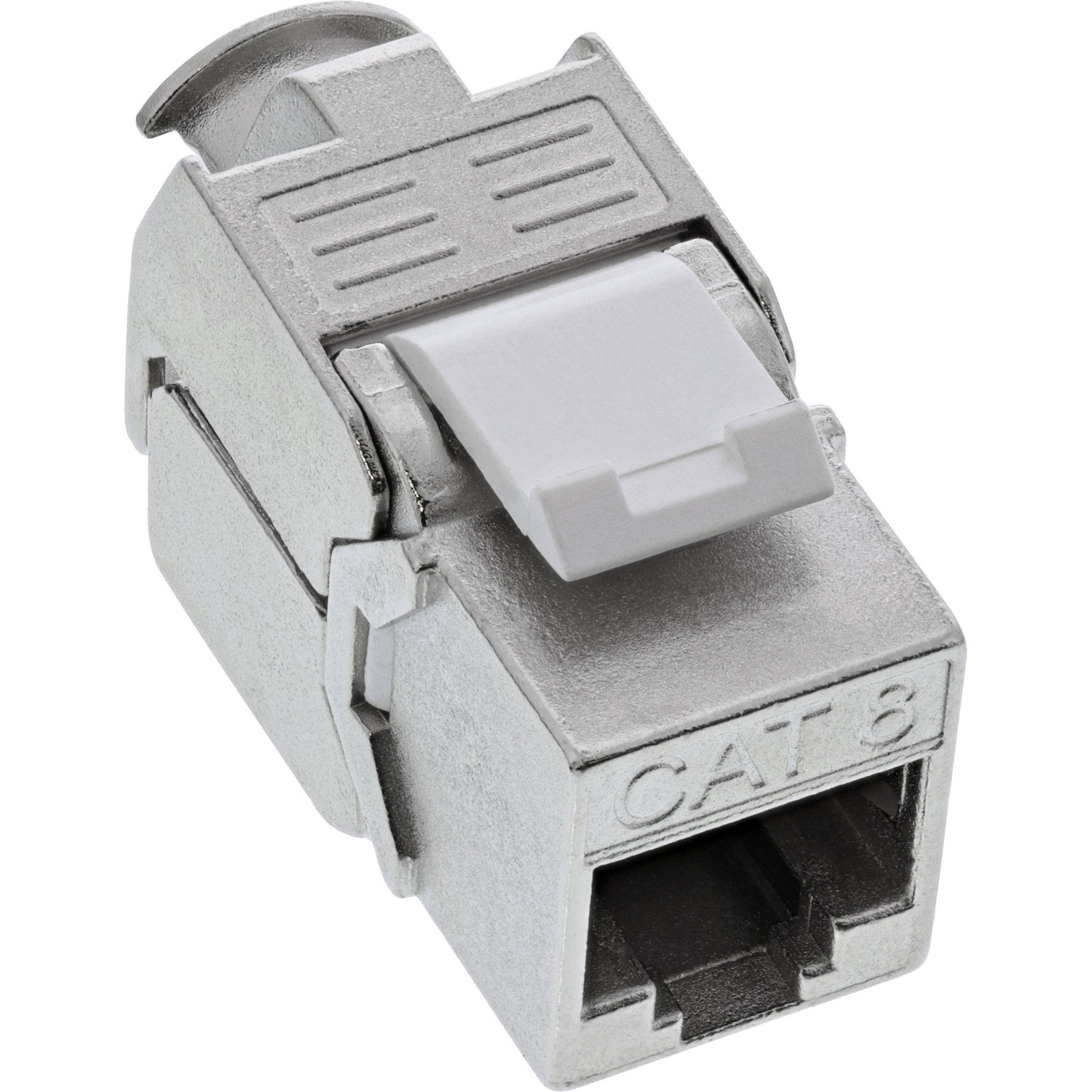 InLine 76202O Keystone RJ45 connector Cat.8.1 met LSA-aansluiting en Snap-In slank design