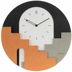 WANDUHR Design Schwarz-Weiß 48/48 cm