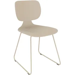 Klöber CoMeet Steel Kufenstuhl - Simply Taupe (9021)