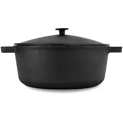 BRIZOLL 6L Ø28cm Gusseisen Topf mit Deckel aus Gusseisen Gusseisentopf Brotbacken Kochtopf