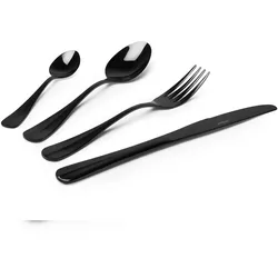 Excelsa Besteckset Of 24 Stück Black Stahl Schwarz