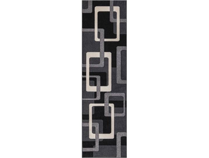 Teppich GOODPRODUCT Maxim Gr. 11, schwarz, B:67cm H:13mm L:230cm, Kunstfaser, Teppiche, Teppich, Hoch-Tief-Effekt, Kurzflor, 3D-Design, Kundenliebling