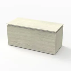 Sanipa Sitztruhe „2morrow“ 1000 × 451 × 451 mm in White Oak