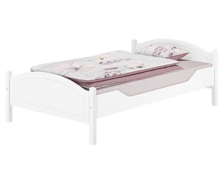 Einzelbett für Jugendliche oder Erwachsene Kiefer Weiß
