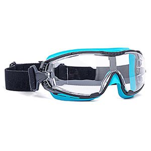 Infield Schutzbrille Defendor, klar, Vollsichtbrille, türkis-schwarz