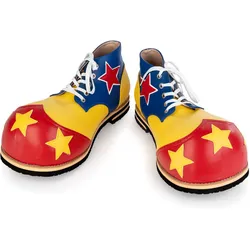 Pleaser Clownschuhe rot-blau