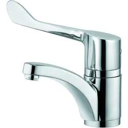 Kludi Medi-Care Waschtischarmatur 341130524 Klinikhebel, schwenkbarer Auslauf, chrom