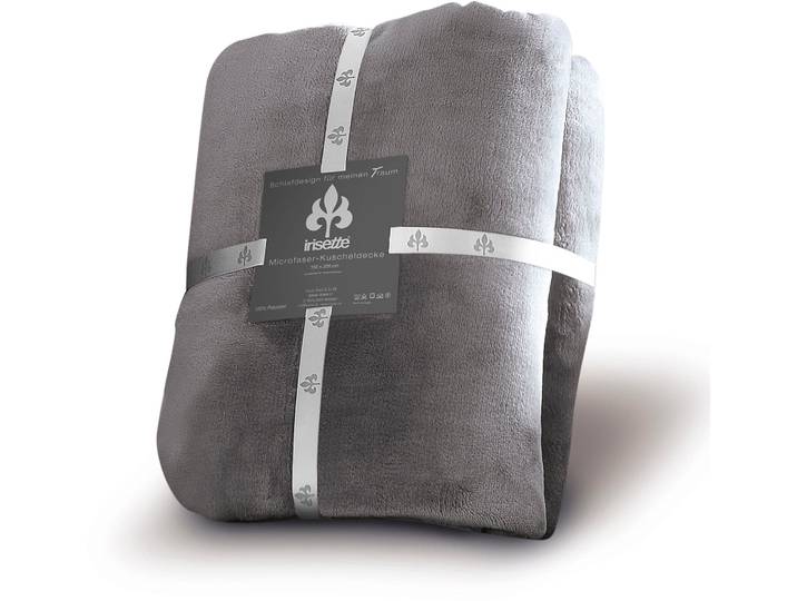 Wohndecke IRISETTE Relax 8900 , grau (dunkelgrau), B:150cm L:200cm, Kunstfaser, Wohndecken, Wohndecke, kuschelig weich und pflegeleicht