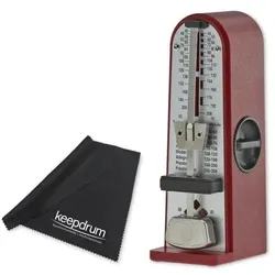 Wittner Metronom Taktell Piccolino Rubinrot mit Tuch (Metronom), Zubehör Instrumente, Rot
