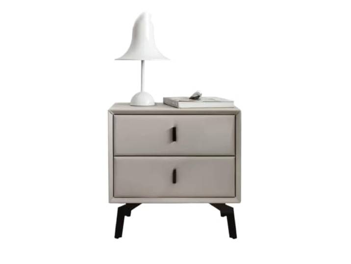 Vielseitig Nachttisch aus Holz, minimalistisches Schlafzimmer-Nachttisch Tisch-Festlager(Grigio)