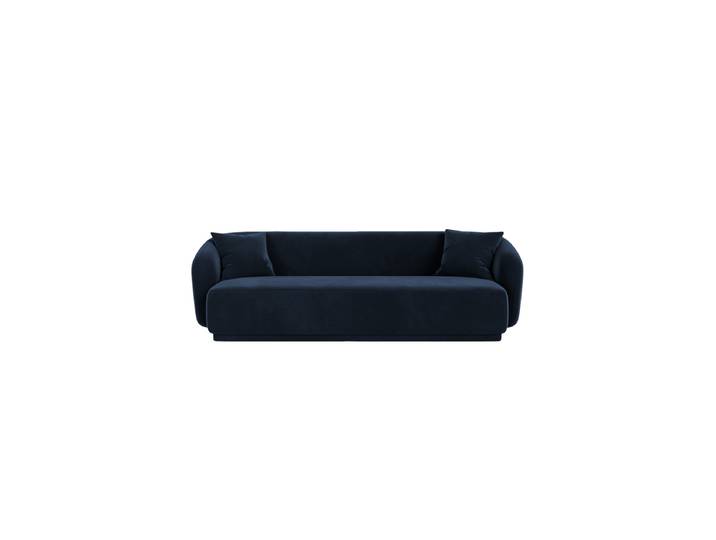 3-Sitzer Design Sofa Jane Samt Königsblau chosen by Bloomingloft