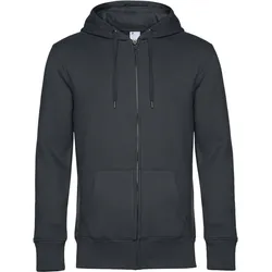 B&C Herren Kapuzen Sweatjacke KING WU03K asphalt XL