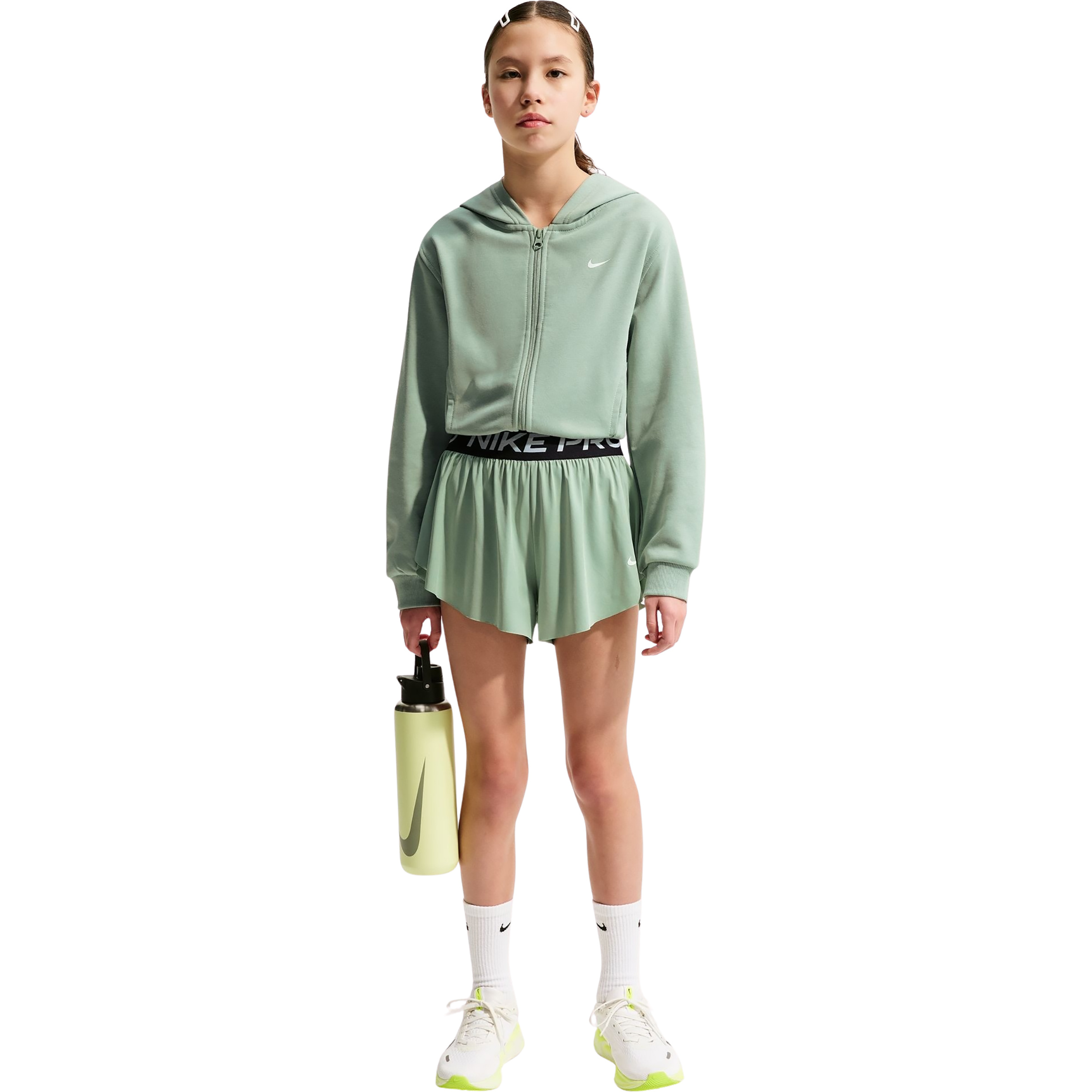 Nike Dri-Fit 2in1 Knit Kinder Laufhose gruen Größe M Laufen | Trailrunning Schnell trocknend