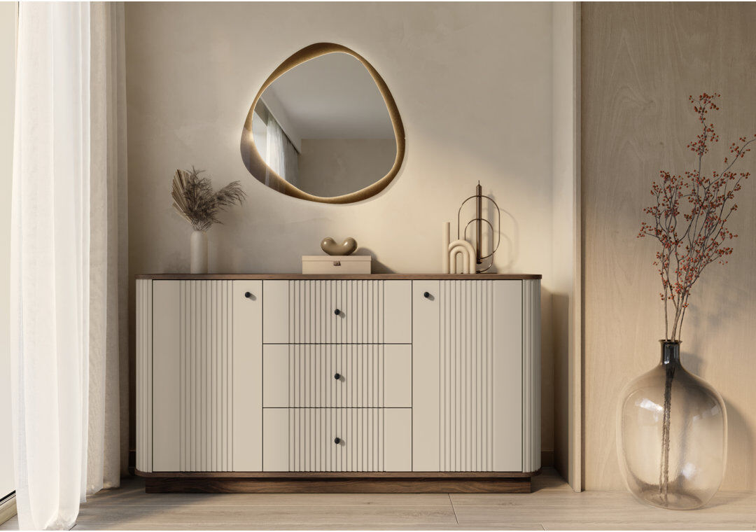 Bogart. Vesper 160 cm W Sideboard Brown/Beige/Black 77cm H X 160cm W X 38cm D