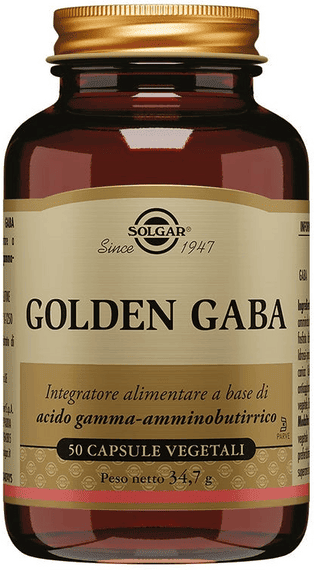 Solgar Golden Gaba Integratore Rilassante 50 Capsule Vegetali