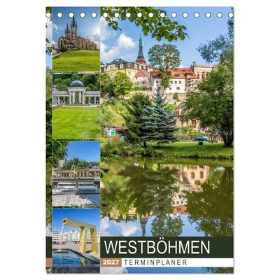 WESTBÖHMEN Terminplaner (Tischkalender 2027 DIN A5 hoch), CALVENDO Monatskalender