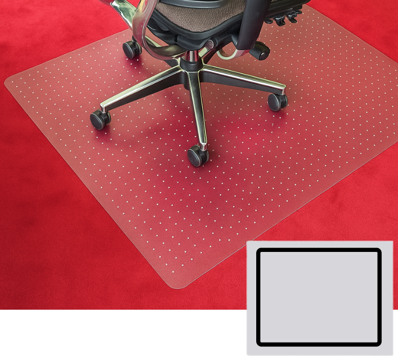 B2B Partner Bürostuhlunterlage für Teppichböden - Polycarbonat, rechteckig, 1200 x 900 mm