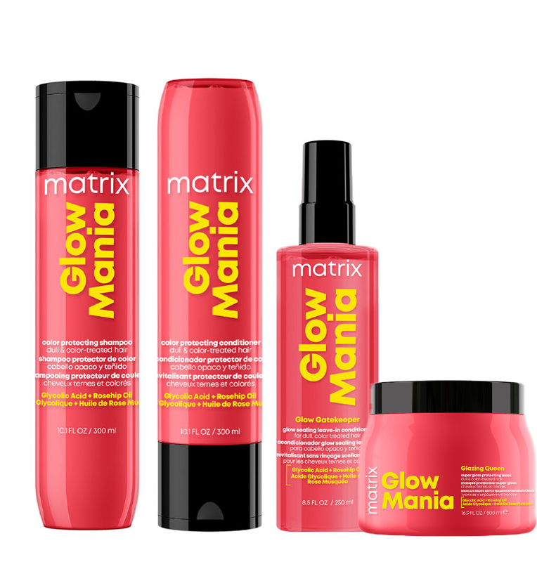 Matrix Glow Mania Color Glow Shampoo 300ml, Color Glow Conditioner 300