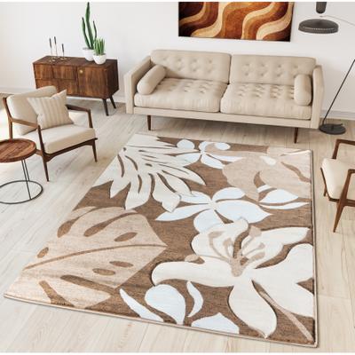 MDA Rugs Glamour Floral Collection Polypropylene Area Rug