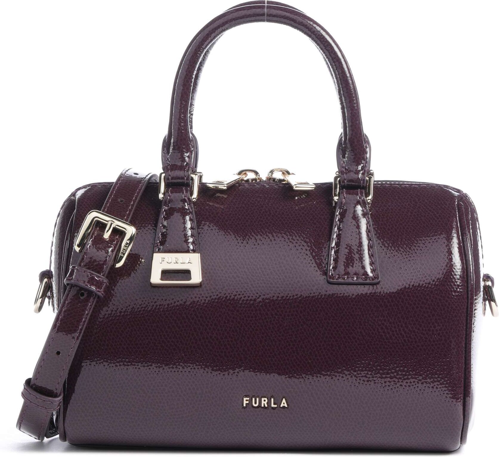 Furla Olivia Mini Handtasche aus Leder, lila