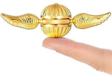 Modern Mode Marketplace Golden Snitch Fidget Spinner Metal Hand Spinner Stress Relief Toy gold